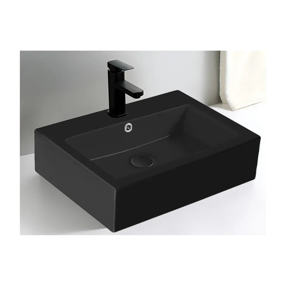 Nadgradni lavabo Linni crna 58x46 cm MPC 01