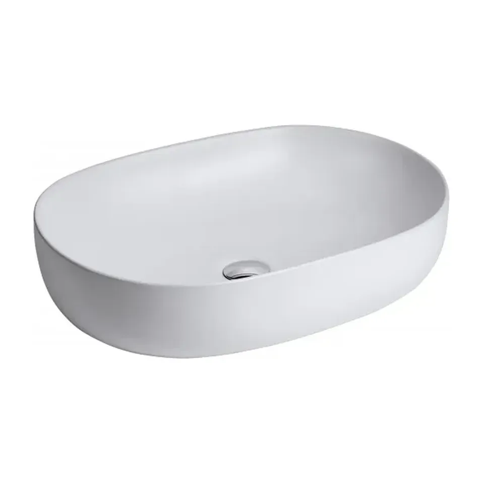 Nadgradni lavabo Minotti mat beli 600x415x135 7013 BM