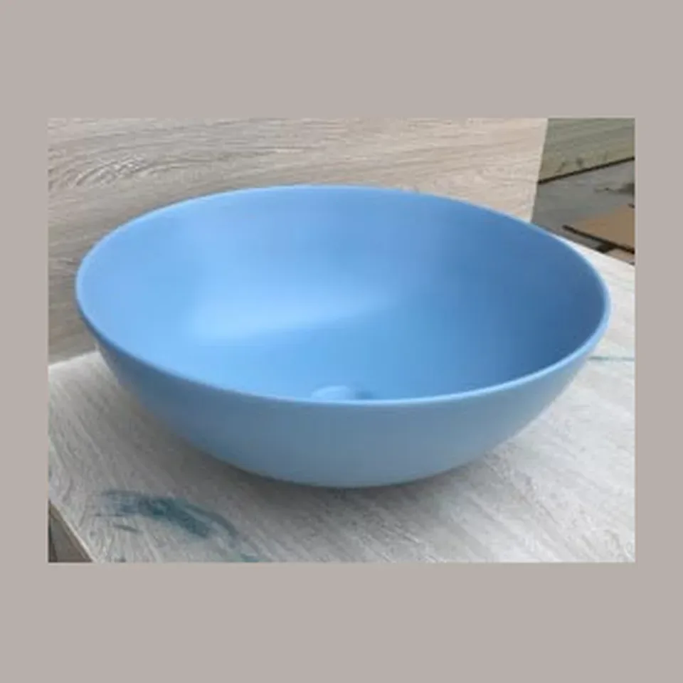 Nadgradni lavabo Minotti mat plava Ø415x155 7008 PM