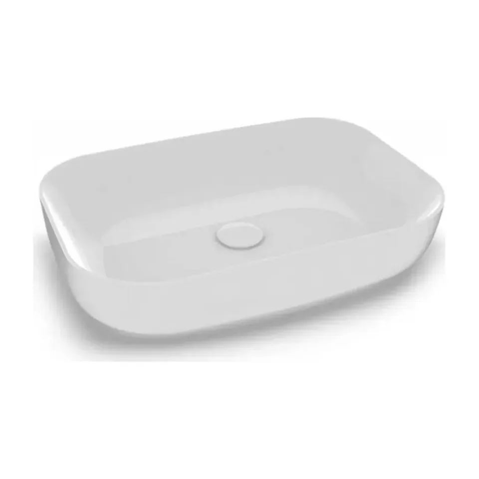 Nadgradni lavabo Olympia Metamorfosi bela 60x42 cm