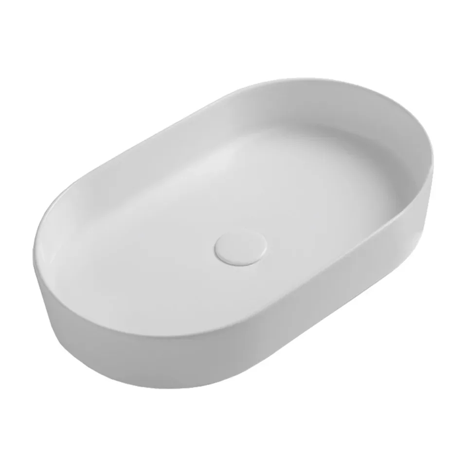 Nadgradni lavabo Olympia Smash bela 60x36 cm