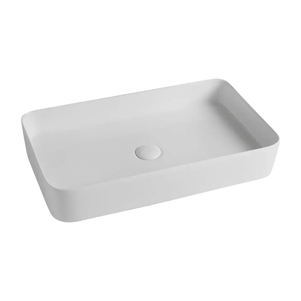 Nadgradni lavabo Olympia Smash bela 65x40 cm