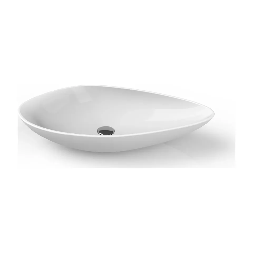Nadgradni lavabo Turkuaz Seramik Olive bela 74 cm