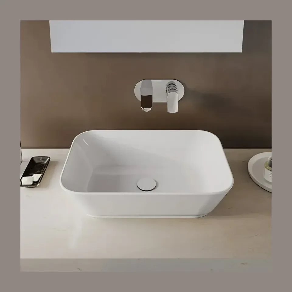 Nadgradni lavabo VitrA Geo bela sjaj 60x40 cm