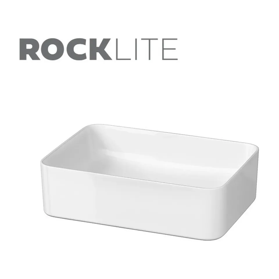 Nadgradni umivaonik Cersanit Crea 50 cm, 49,5x34,5x13,5, nadgradni, pravougaoni, ROCKLITE