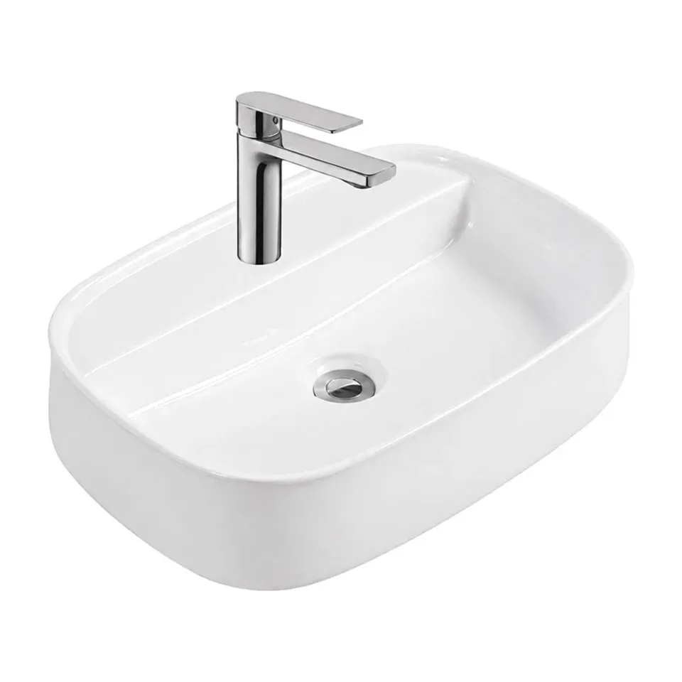 Nadgradni umivaonik Inspirit Compact bela 55x38 cm