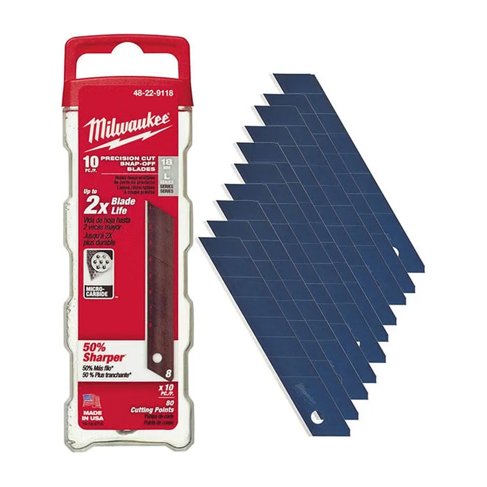 Nožići za skalpel Milwaukee 18 mm 4932480107, 10 kom