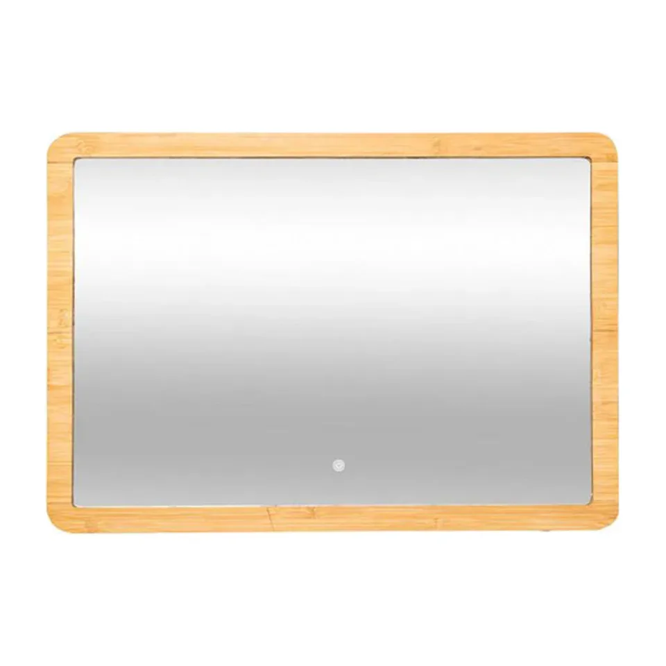 Ogledalo sa led svetlom Five drvo za zid, 47x2,3x66 cm 174662