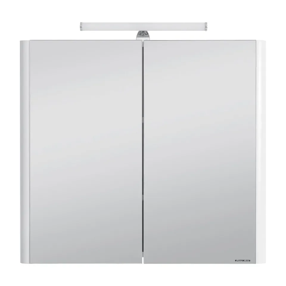 Ormarić sa ogledalom Pino Art Soft Art bela 80 cm sa led svetlom