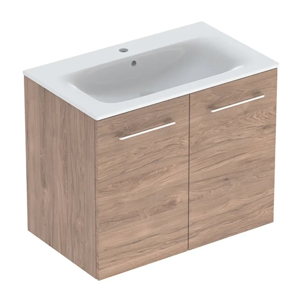 Ormarić sa umivaonikom Geberit Selnova Square orah 80x65,2x50,2 cm
