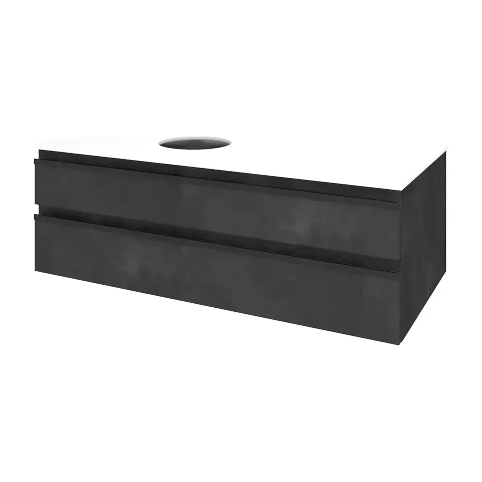 Ormarić za kupatilo Kolpa San Alexis DC dark concrete 100 cm