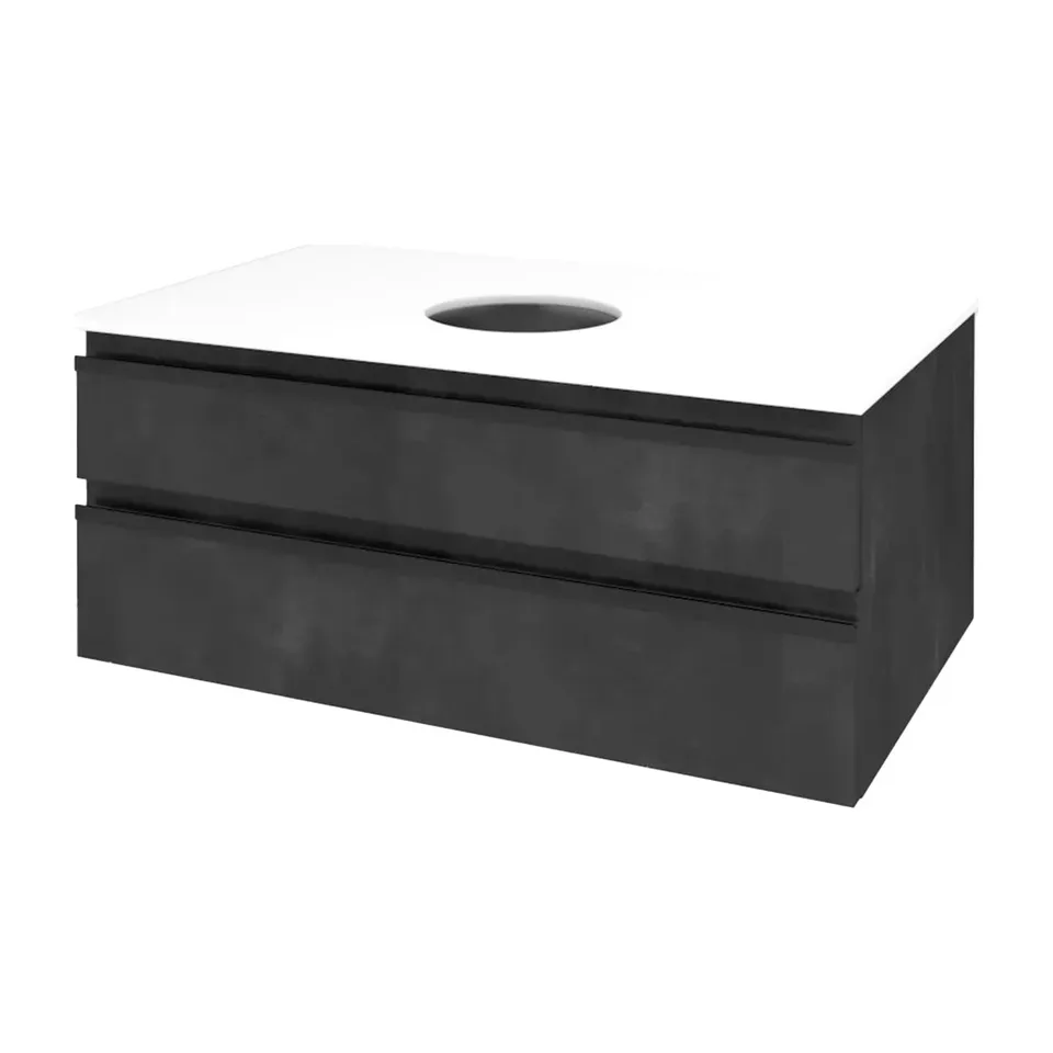Ormarić za kupatilo Kolpa San Alexis DC dark concrete 80 cm