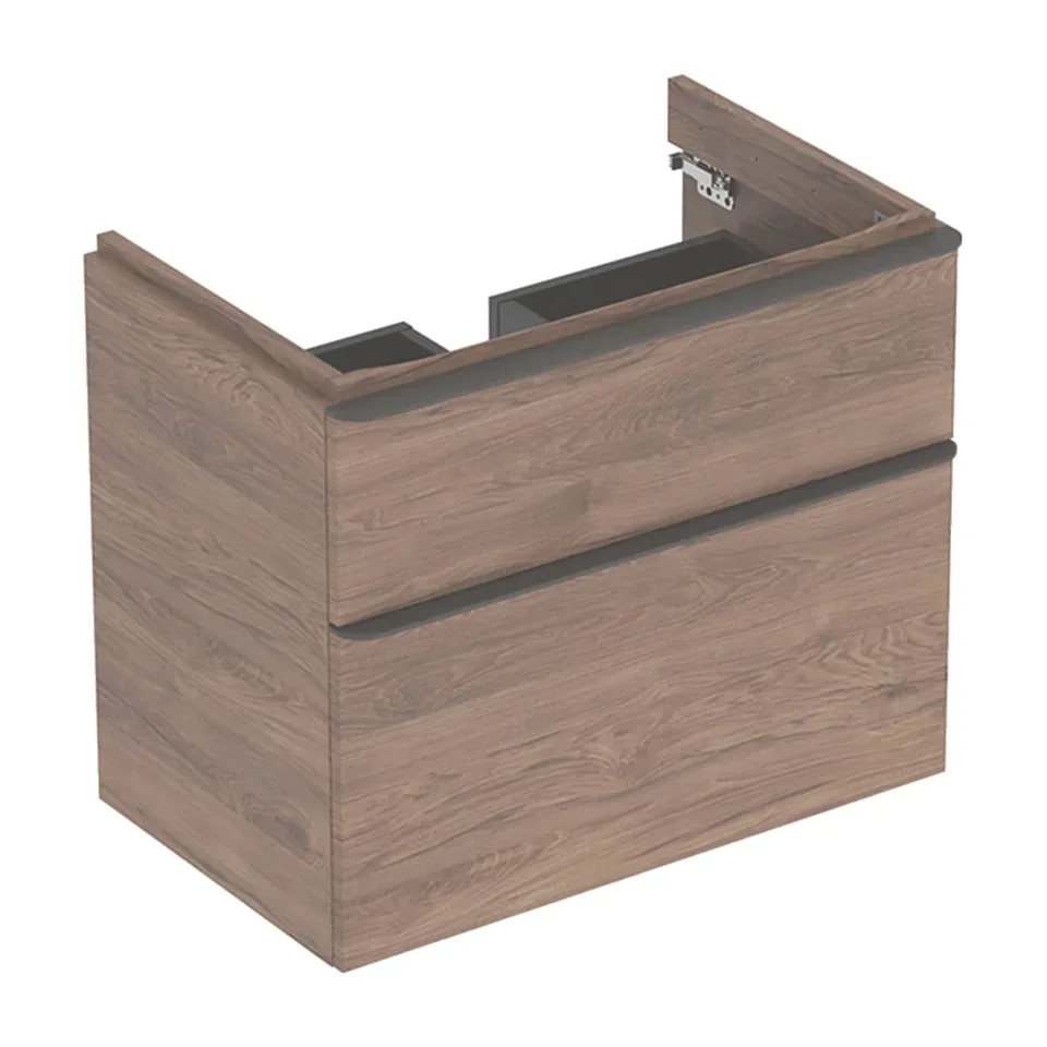 Ormarić za lavabo Geberit Smyle Square orah 73,4x61,7x47 cm