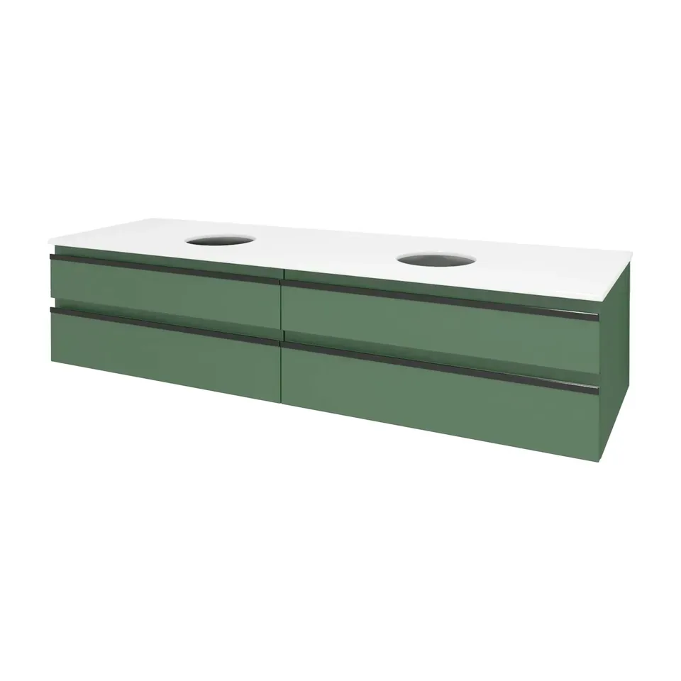 Ormarić za lavabo Kolpa San Alexis GN zelena 150 cm (1500x500x342 mm)