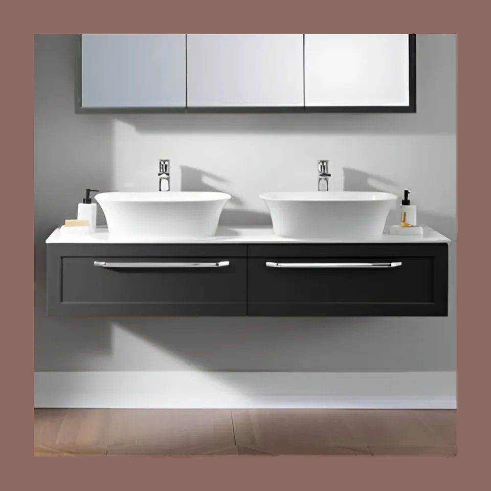 Ormarić za lavabo Kolpa San Blanche antracit 150 cm