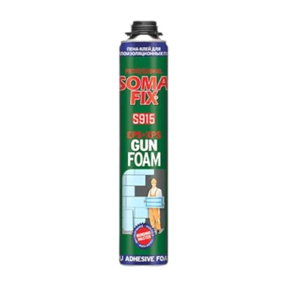 Pištoljska pur pena Somafix svetlo zelena S915, 750 ml