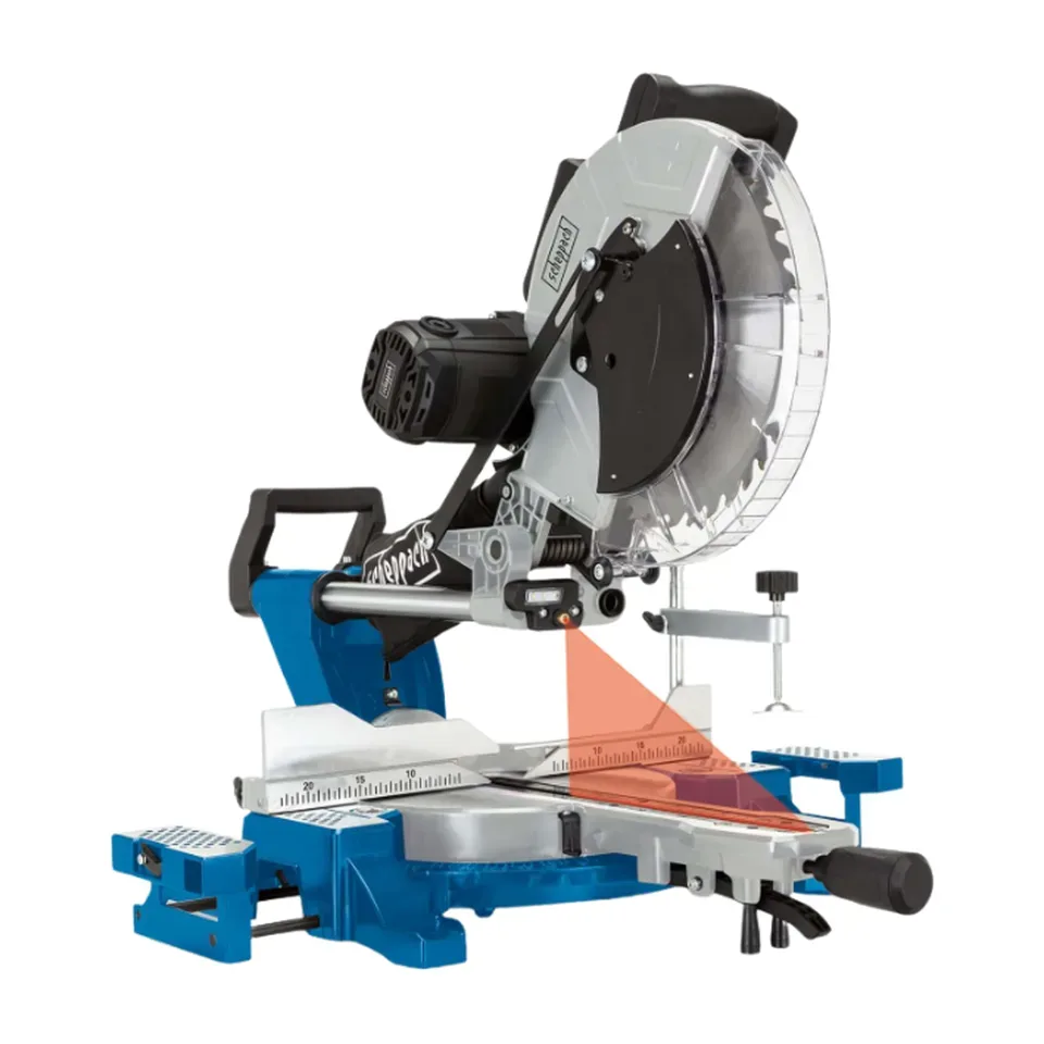 Potezno nagibna testera Scheppach HM140L, 2000 W, 305 mm 5901218901