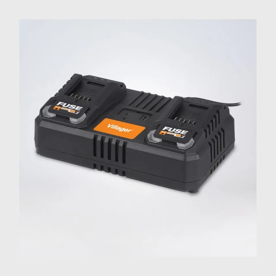 Punjač za baterije Villager Fuse dvostruki brzi 18V 2 x 4.5A