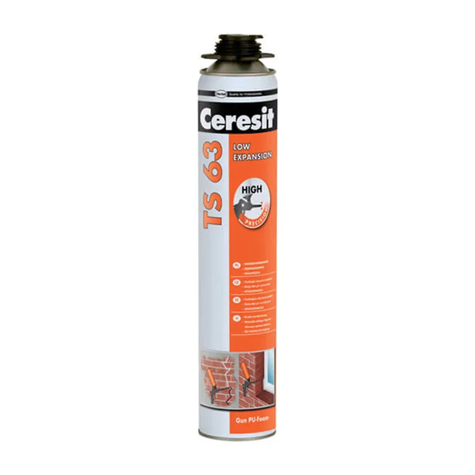 Pur pena Ceresit TS 63 pro-pištoljska, 750 ml