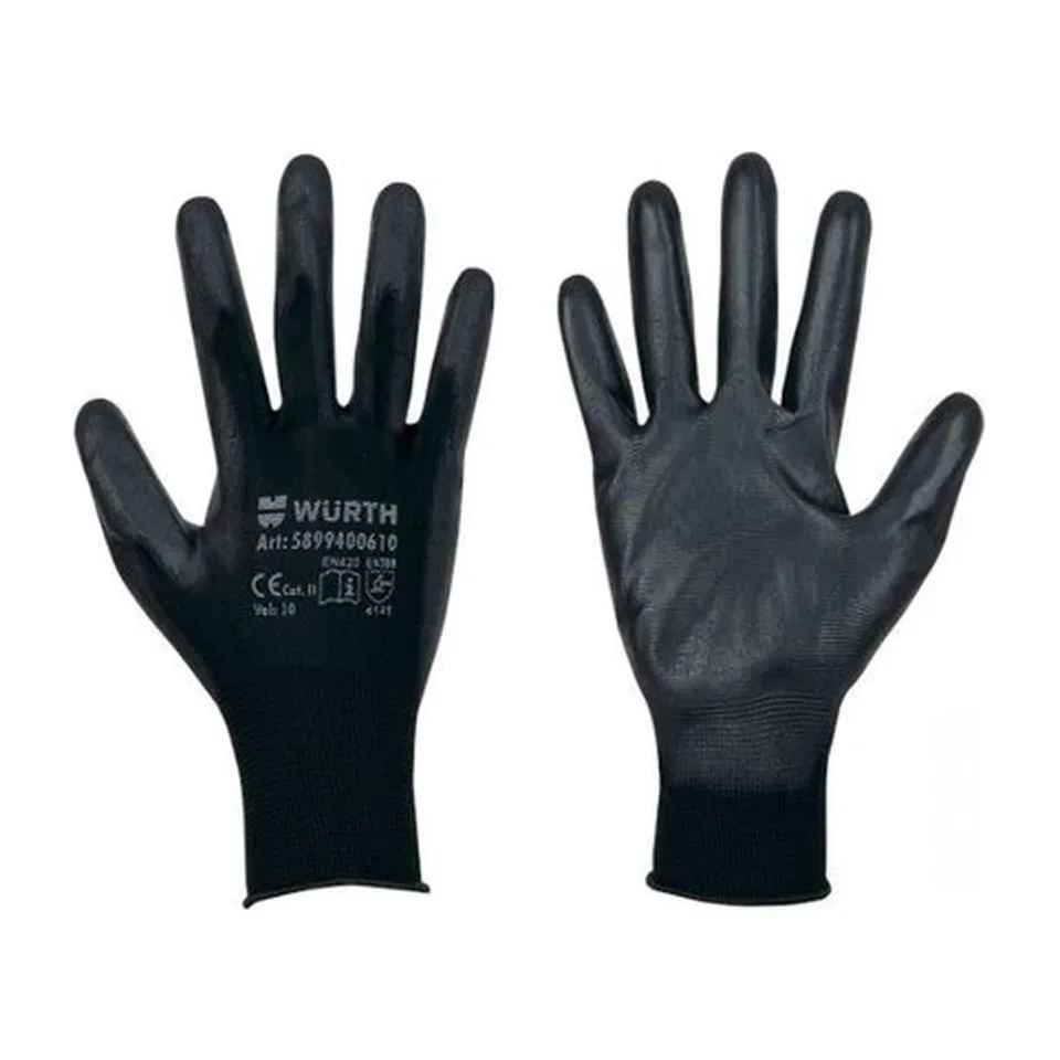 Radne rukavice Würth Black PU crna veličina 10