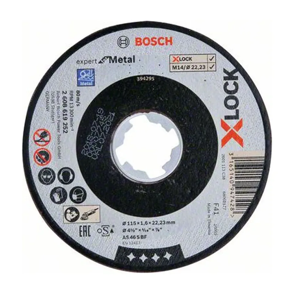 Rezna ploča Bosch Expert for Metal 115x1,6 mm X-LOCK ravna