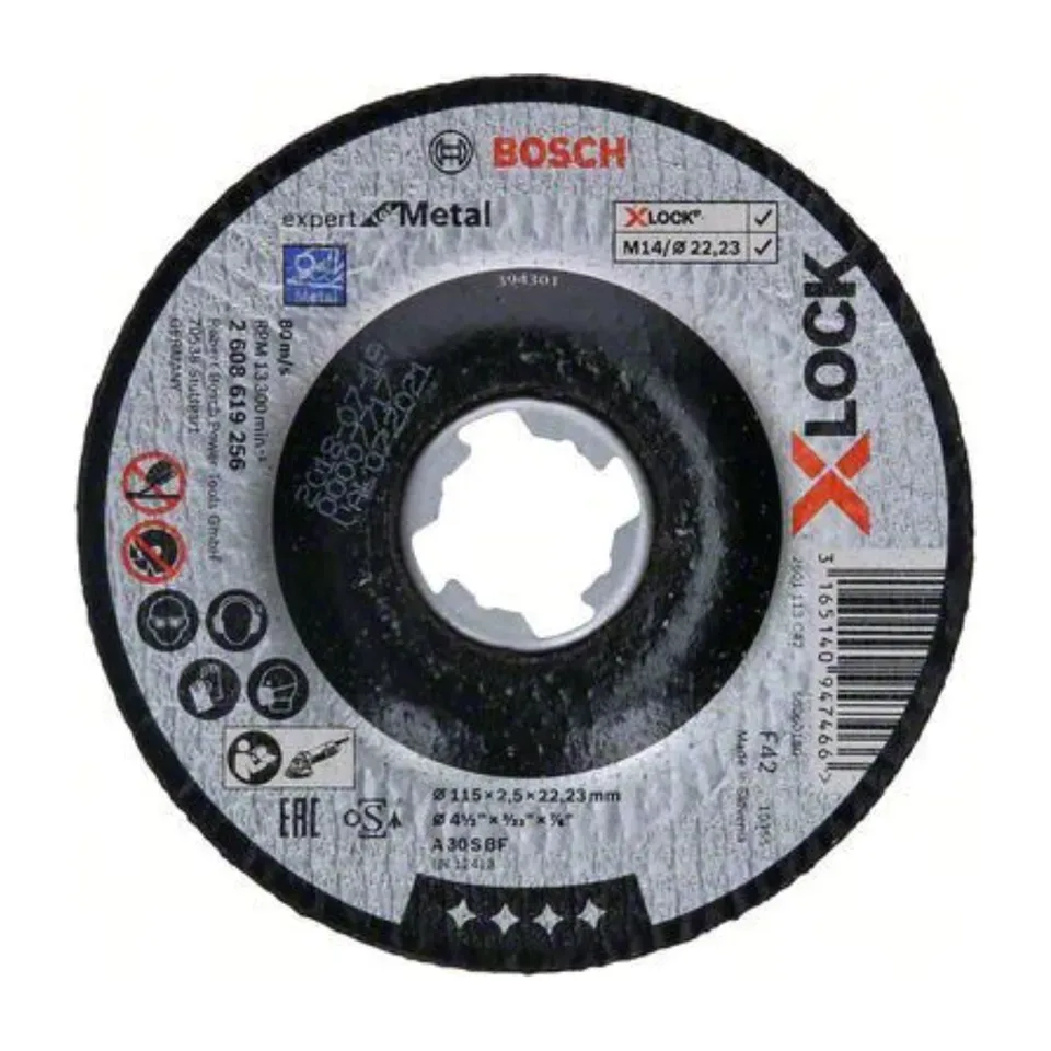 Rezna ploča Bosch Expert for Metal 115x2,5 mm X-LOCK uvučena