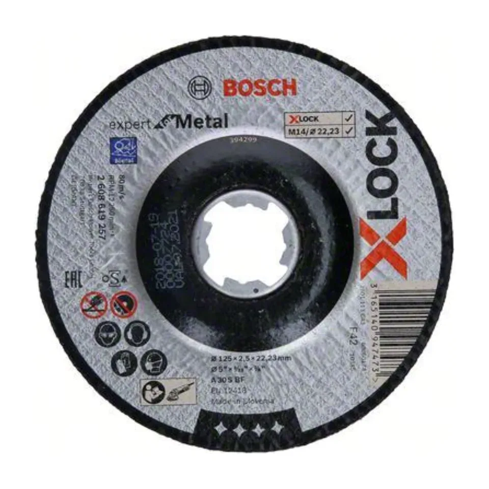 Rezna ploča Bosch Expert for Metal 125x2,5 mm X-LOCK uvučena
