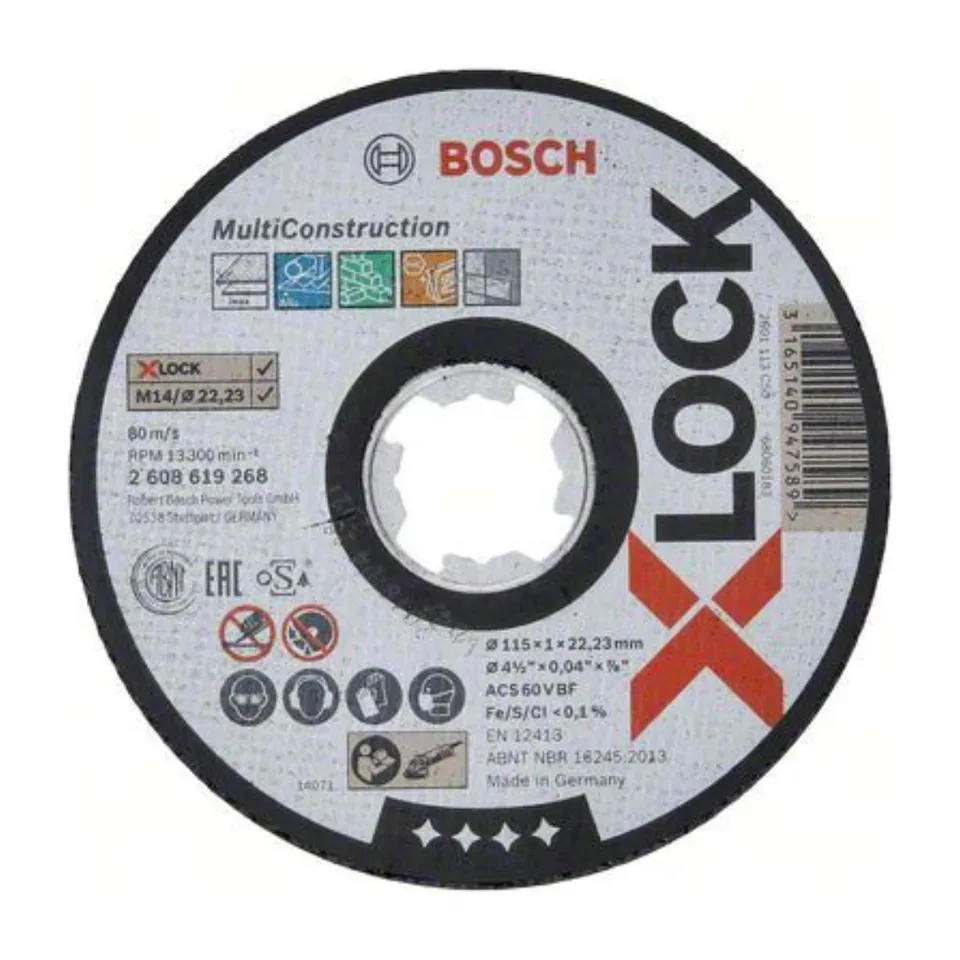 Rezna ploča Bosch Multi Material 115 mm X-LOCK