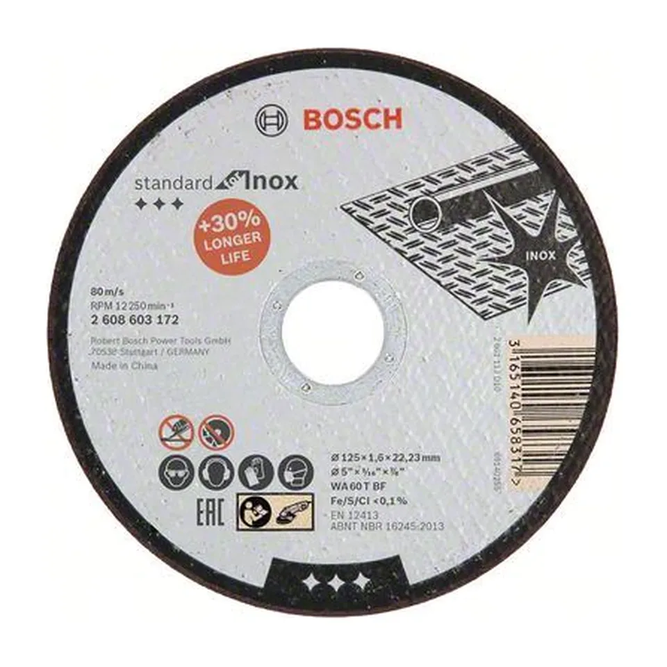 Rezna ploča Bosch Standard for Inox 125x1.6, za inox