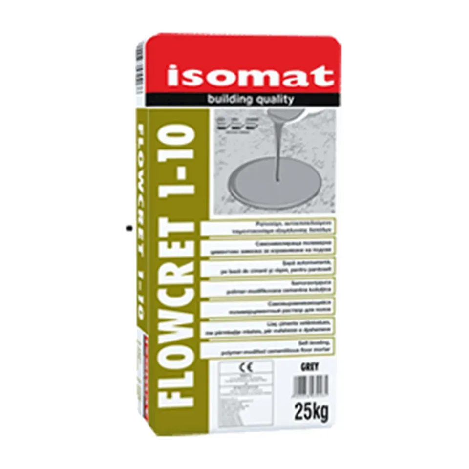 Samoravnajuća masa Isomat FLOWCRET 1-10 siva 1-10 mm, 25 kg