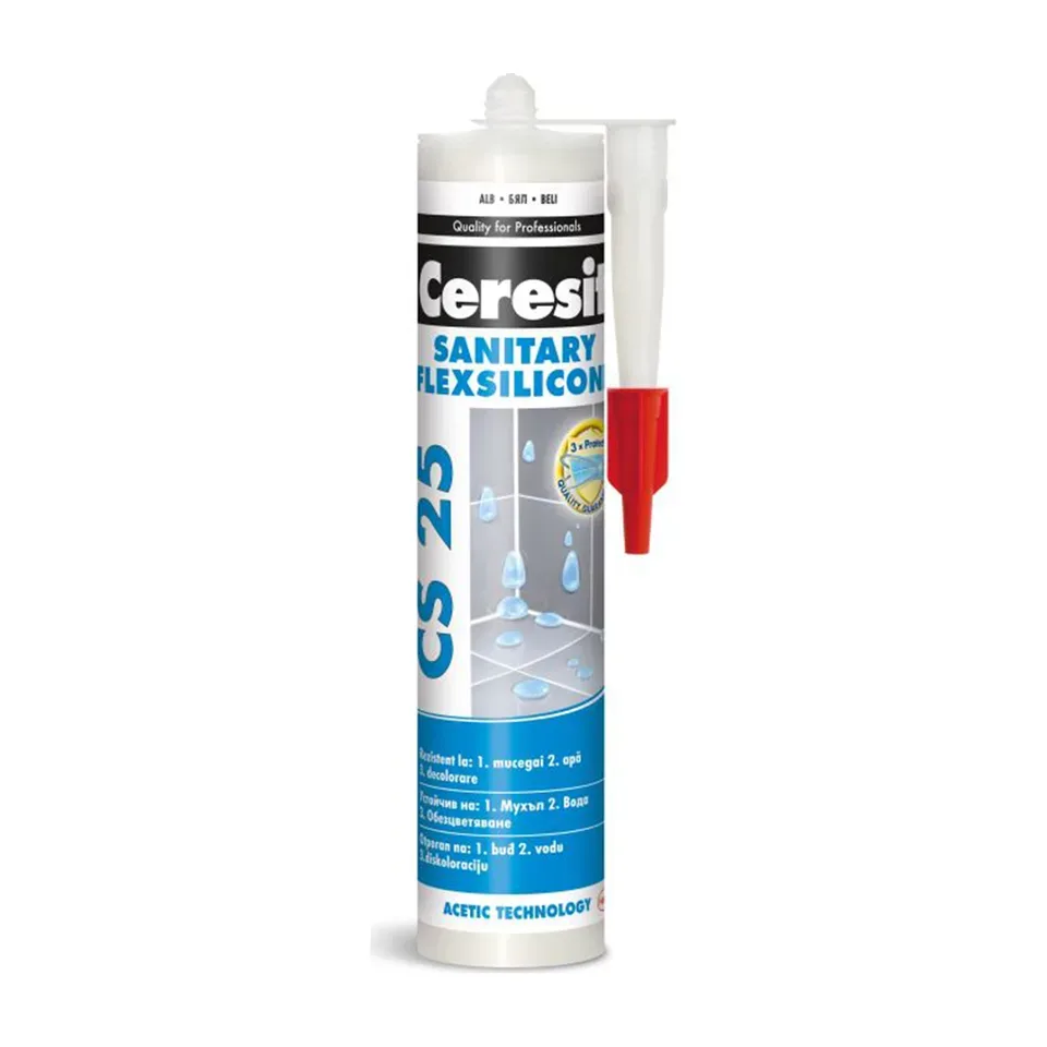 Sanitarni silikon Ceresit CS 25 antracit, 280 ml