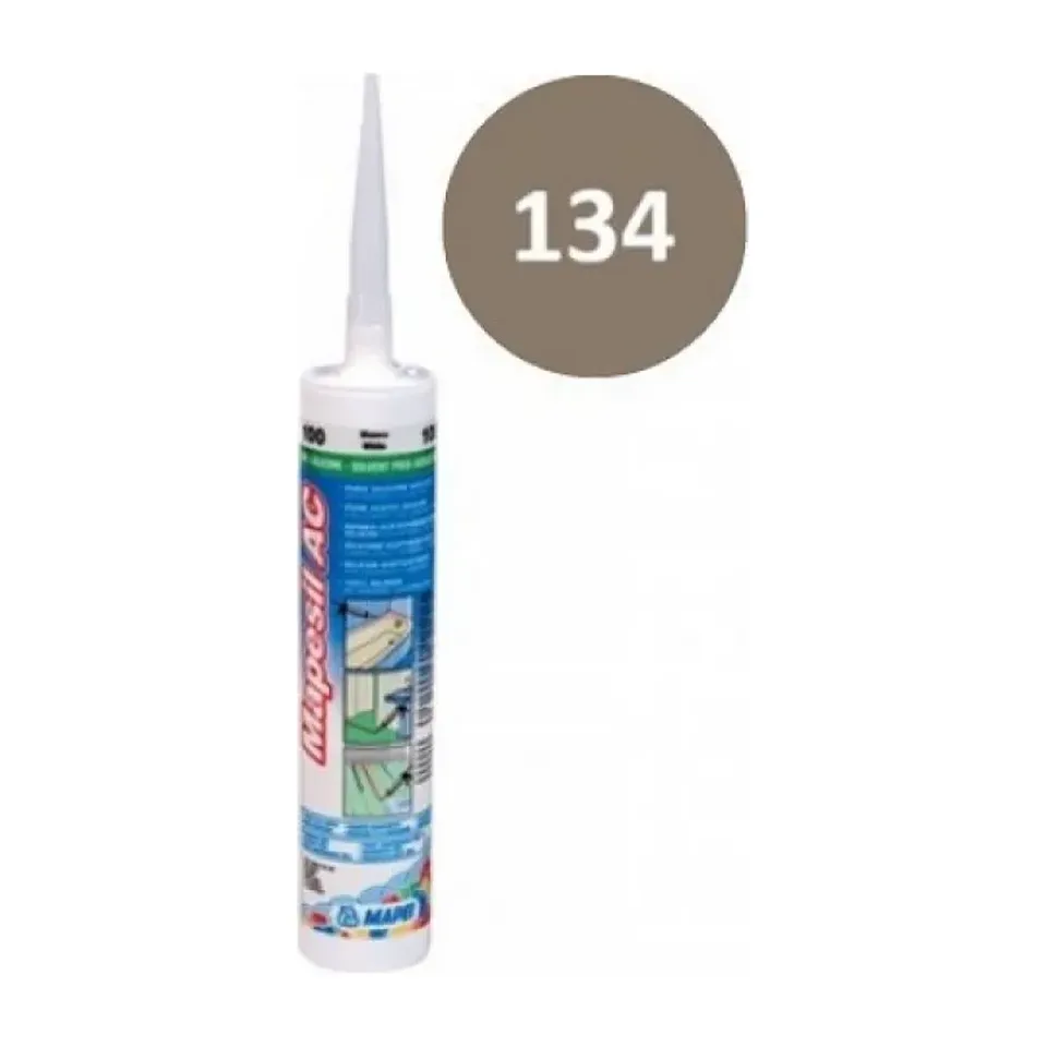 Sanitarni silikon Mapei Mapesil AC 134 silk, 310 ml