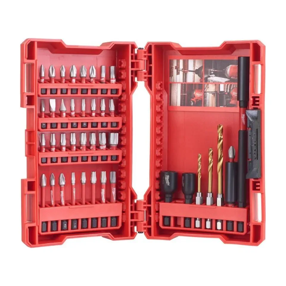 Set bitseva i burgija Milwaukee Shockwave 40 kom, 40 kom