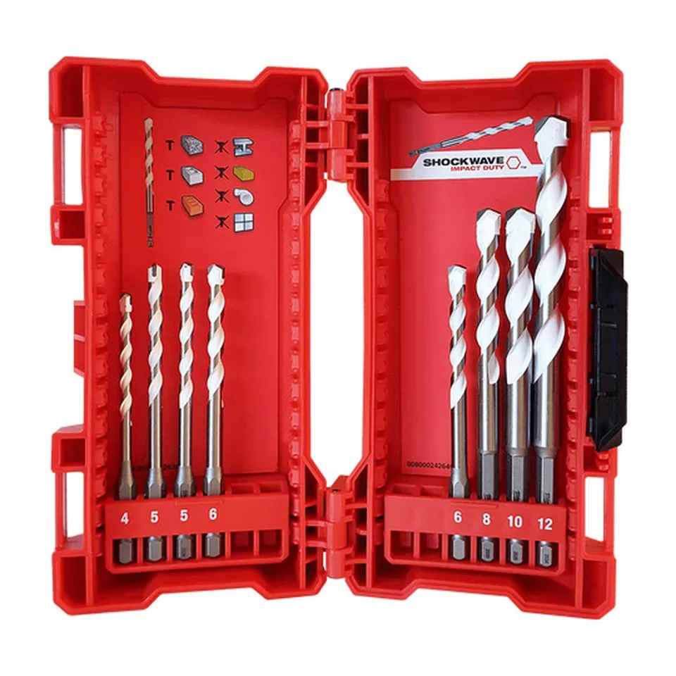 Set burgija Milwaukee 4-12 mm HEX 4932493871, 8 kom
