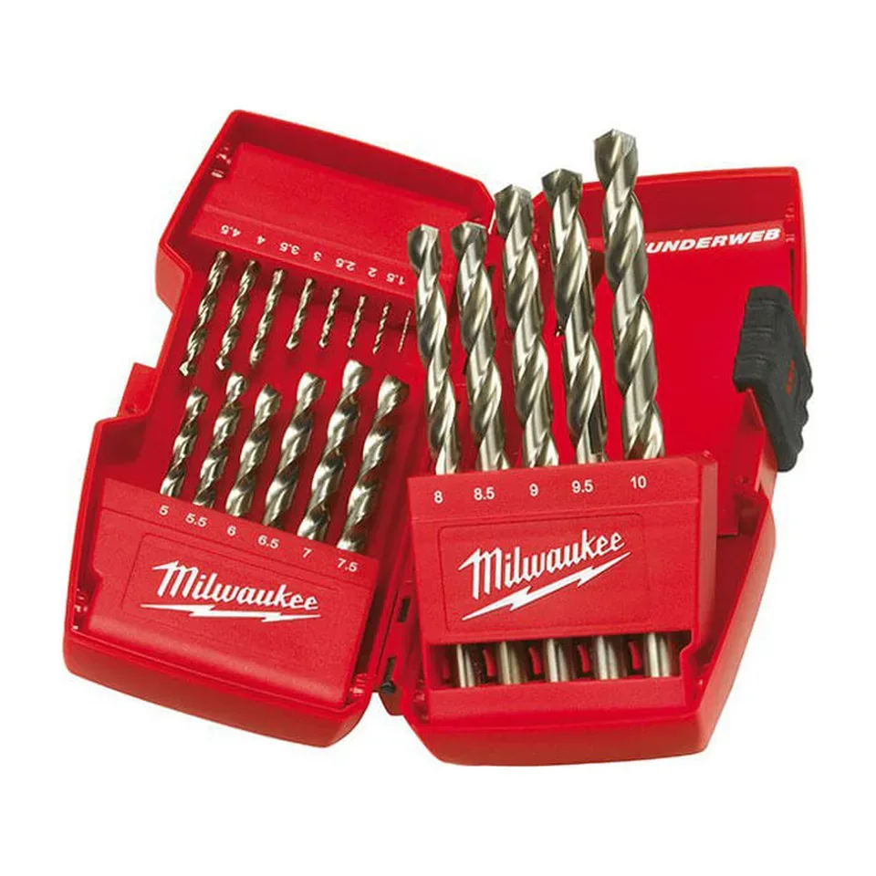 Set burgija za metal Milwaukee Thunderweb HSS-G 1-10 mm, 19 kom