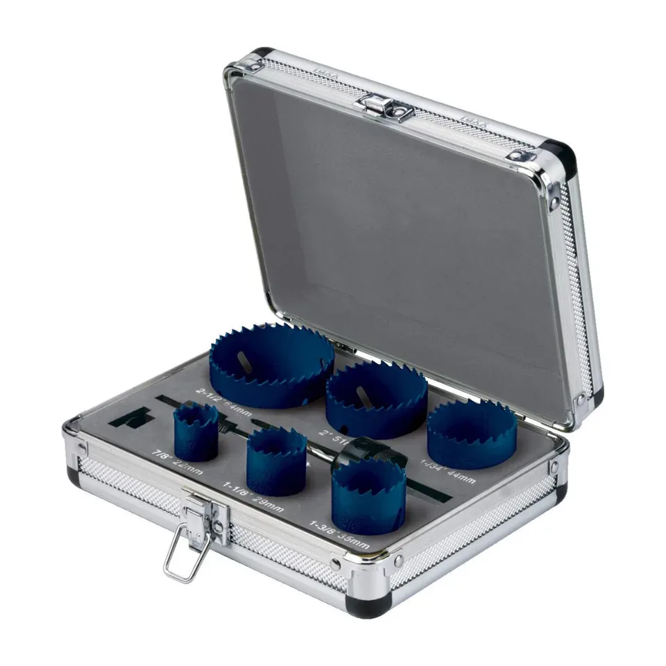 Set krunastih testera Raxx HSS-bimetal 22-68 mm 1131995, 9 kom