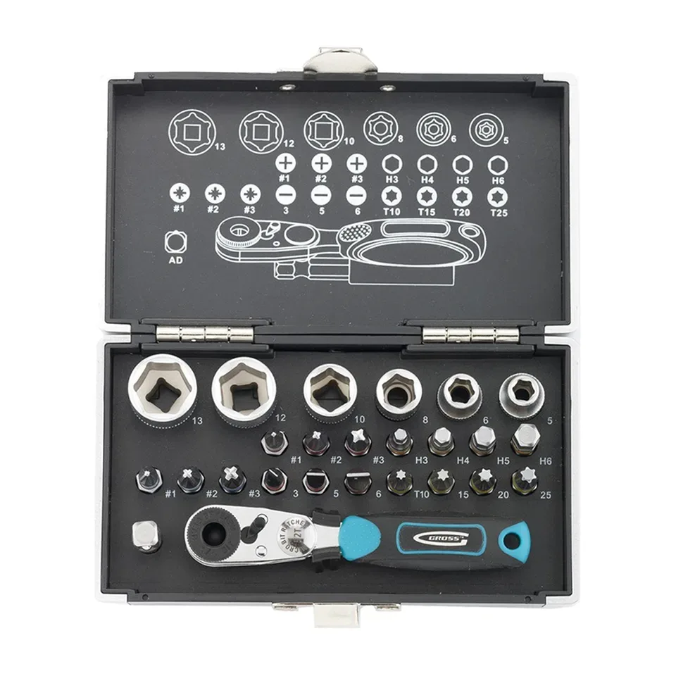 Set nastavaka i gedora Gross 1/4" / 26-delni 11361, 26 kom