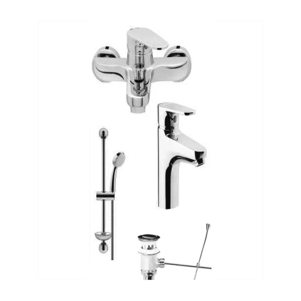 Set za kupatilo Herz Infinity hrom za kadu i lavabo