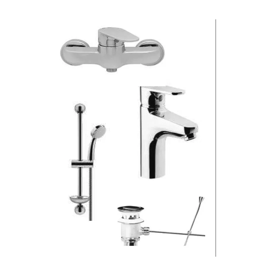 Set za tuš kadu Herz Infinity hrom za tuš kadu i lavabo