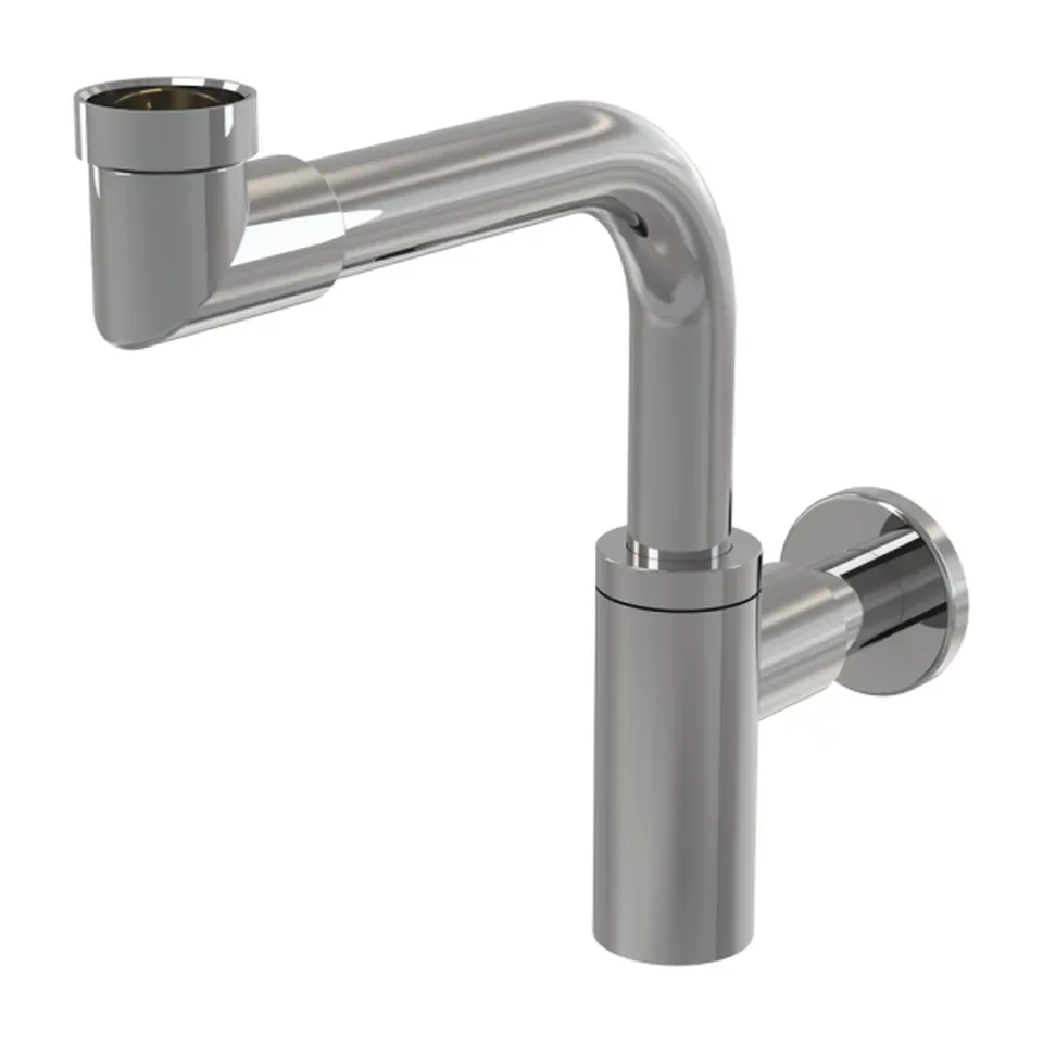 Sifon za lavabo Alcadrain Design nikl ø32 mm
