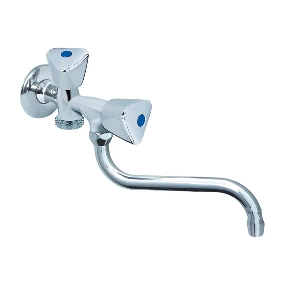 Slavina za hladnu vodu Rosan Klasik hrom zidna / izliv 160 mm