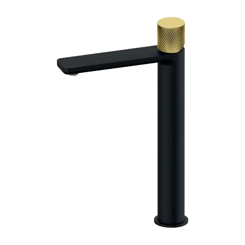 Slavina za lavabo Rosan S.2 Black-Gold dark black hladna voda, L