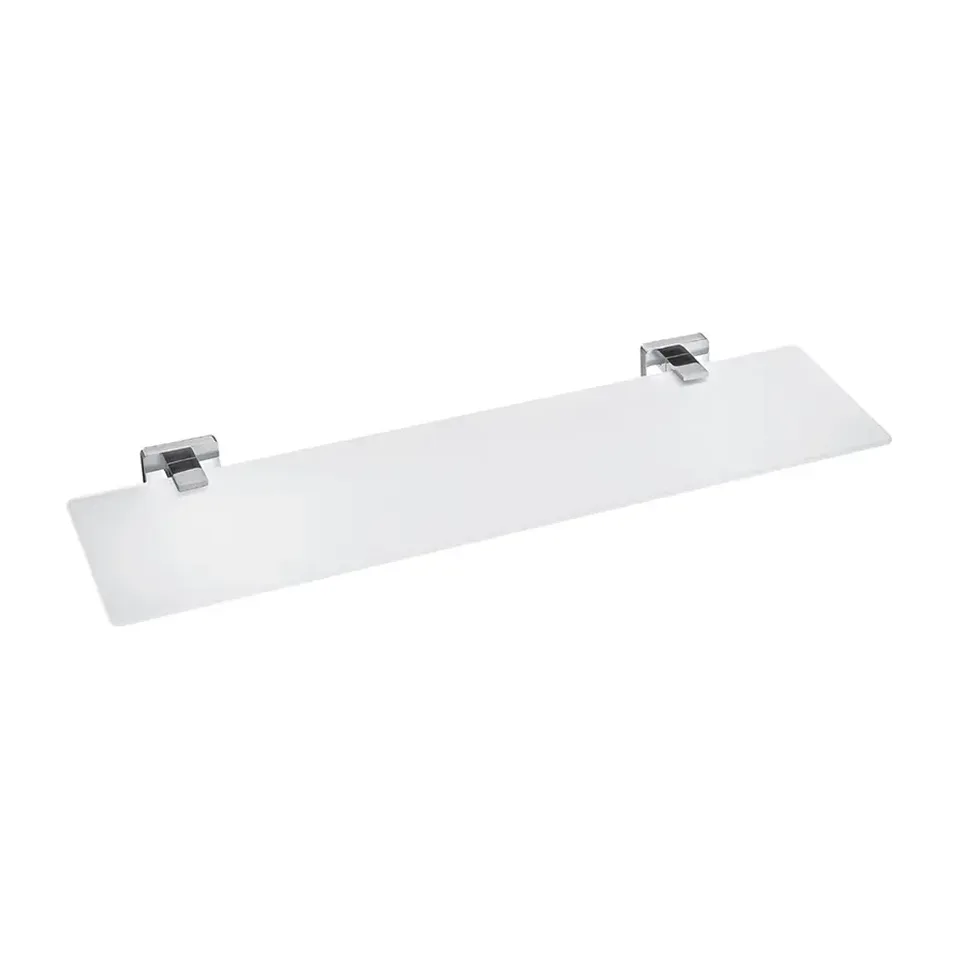 Staklena polica Rosan Quadro hrom 53x14 cm