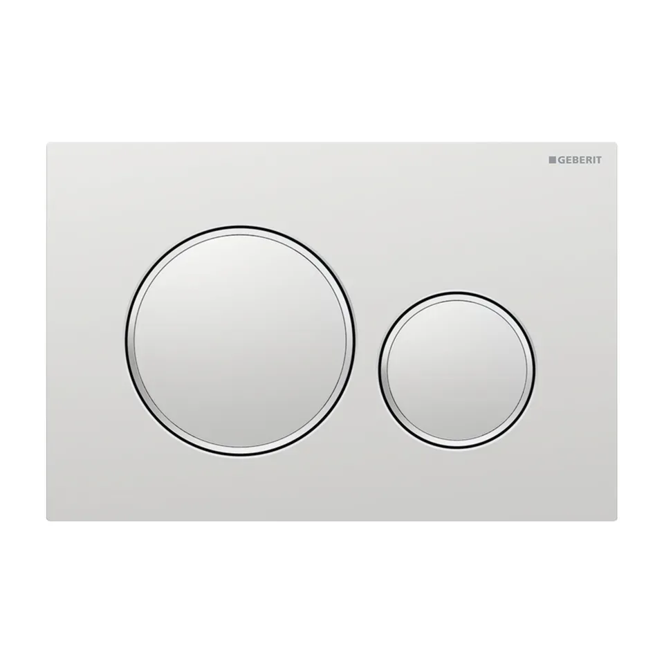 Tipka za vodokotlić Geberit Sigma 20 mat hrom / sjajno lakirani 24.6x16.4x1.2 cm