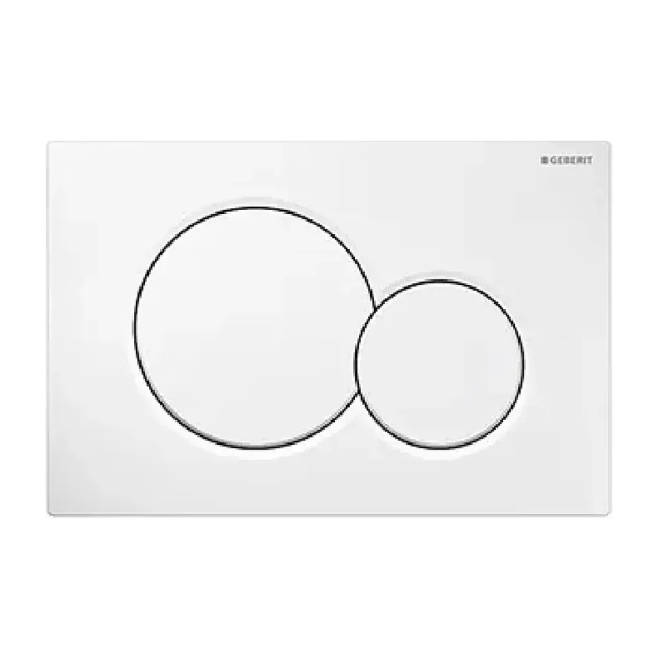 Tipka za vodokotlić Geberit Sigma01 11 sjajno bela 24,6x16,4 cm