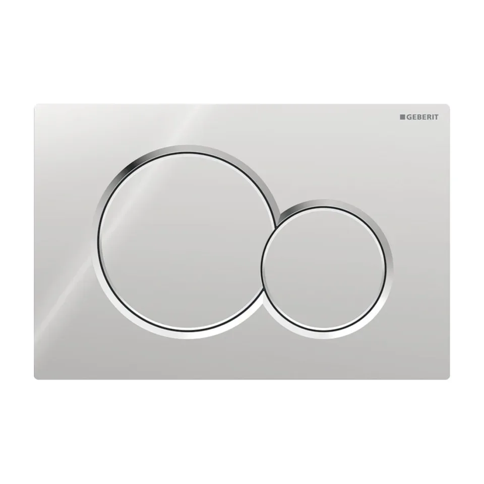 Tipka za vodokotlić Geberit Sigma01 21 hrom sjaj 24,6x16,4 cm