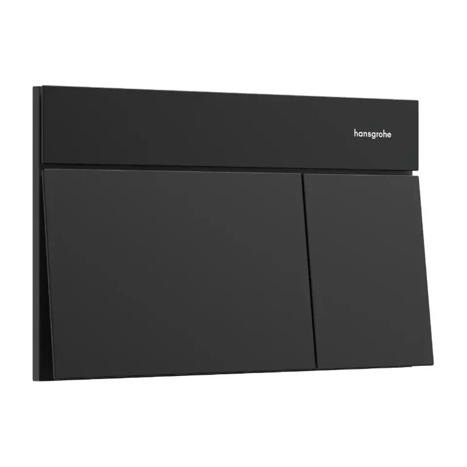 Tipka za vodokotlić Hansgrohe Element E crna mat dvokoličinsko ispiranje