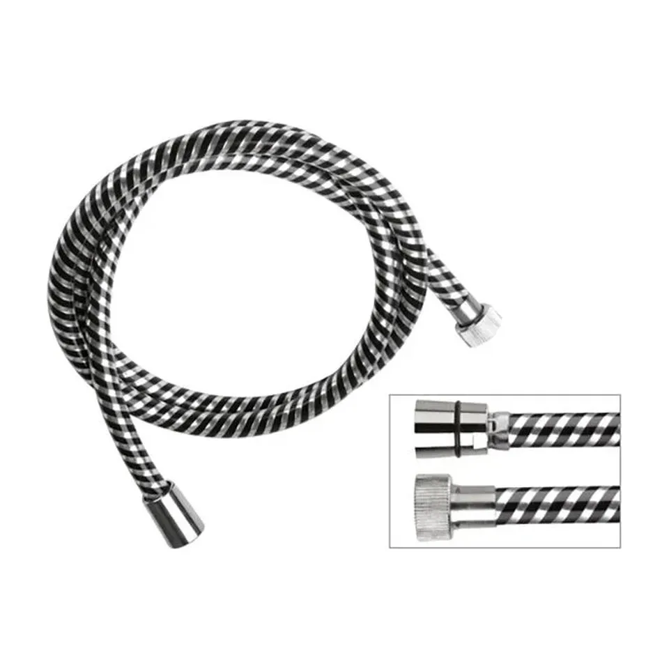 Tuš crevo Remer Biflex crno/hrom 1,5 m