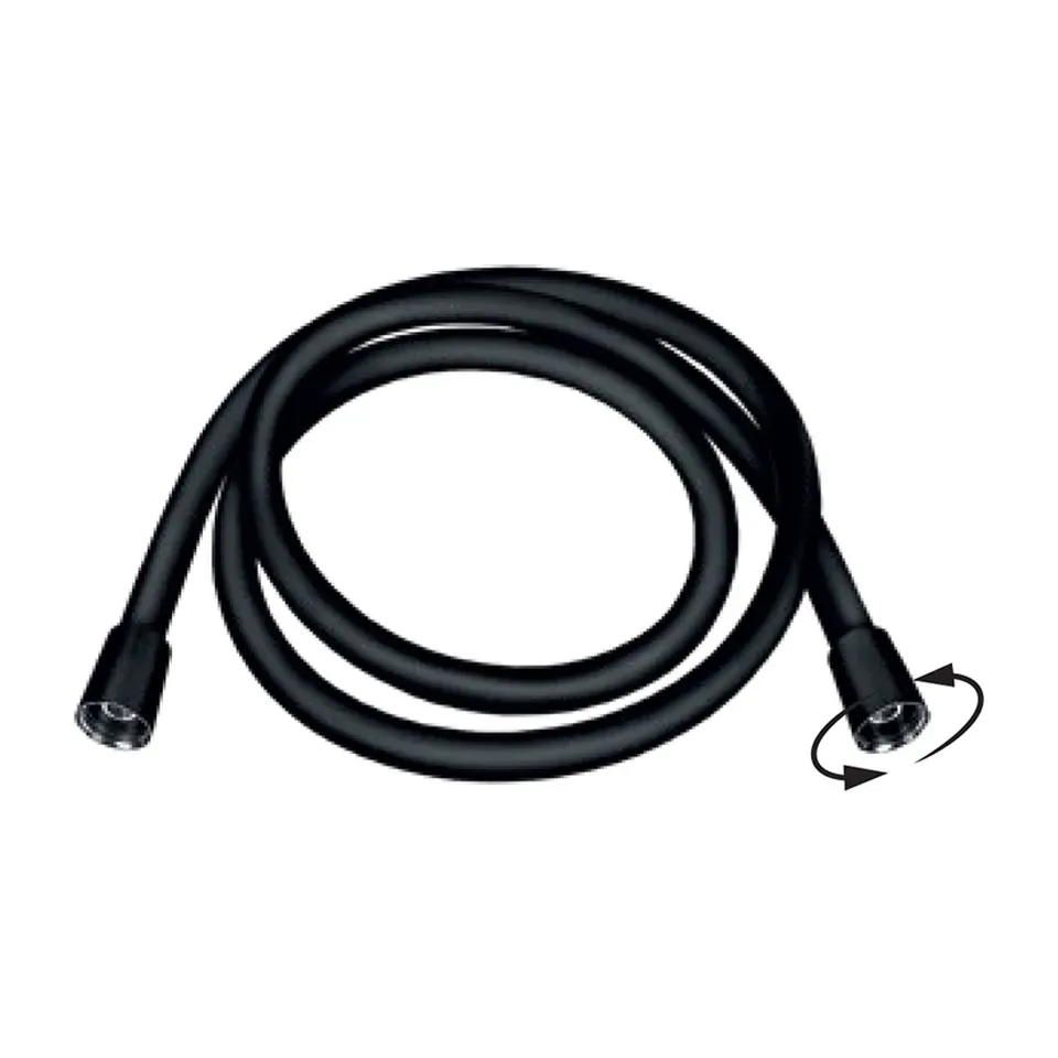 Tuš crevo Rosan Dark crna 1 m