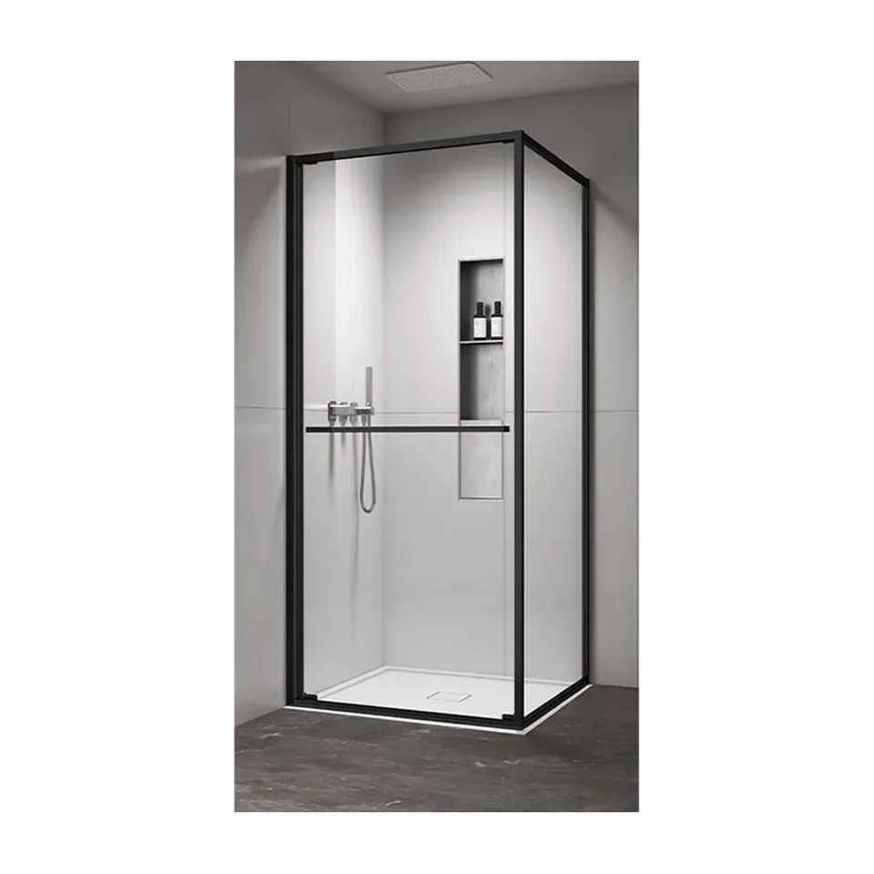 Tuš kabina Copen Atlas PRO 1V crna mat 80x80 cm